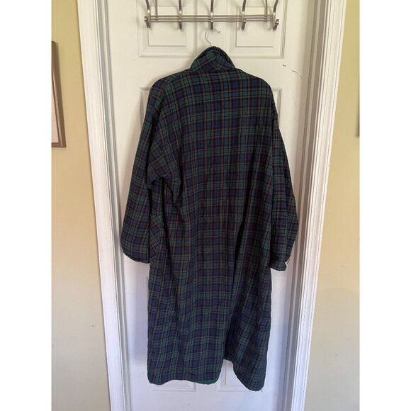 Victoria's Secret Authentic Country Cottons Plaid Terry Cloth Bath Robe M/L - Picture 3 of 16